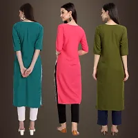 Fancy Crepe Kurtis for Women Pack Of 3-thumb1