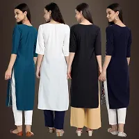 Fancy Crepe Kurtis for Women Pack Of 4-thumb1