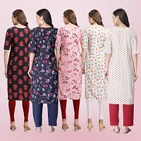 Women Stylish Crepe Printed Straight Kurta-thumb1