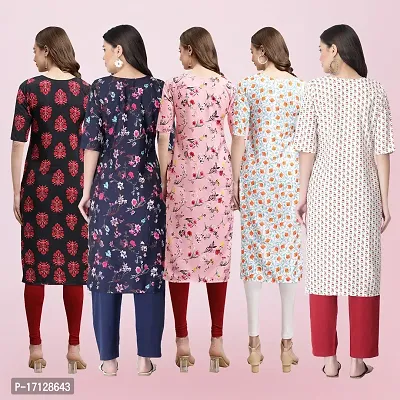 Women Stylish Crepe Printed Straight Kurta-thumb2