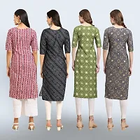 Women Stylish Crepe Straight Kurta-thumb1