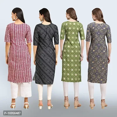 Women Stylish Crepe Straight Kurta-thumb2