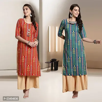 Fancy Rayon Kurtis For Women Pack Of 2