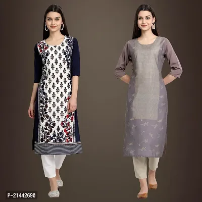 Fancy Crepe Kurtis for Women Pack Of 2