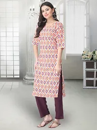 Stylish Multicoloured Crepe Stitched Kurta For Women-thumb1