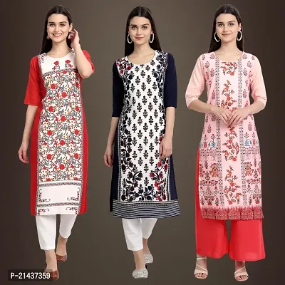 Fancy Crepe Kurtis for Women Pack Of 3