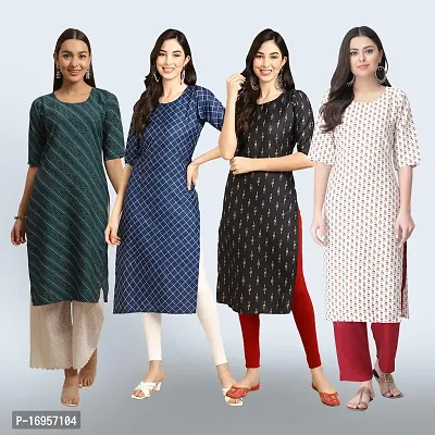 Women Stylish Crepe Straight Kurta