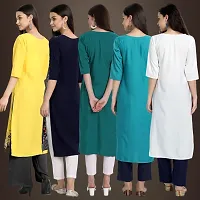 Fancy Crepe Kurtis For Women Pack Of 5-thumb1