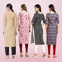 Women Stylish Crepe Printed Straight Kurta-thumb1