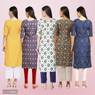 Women Stylish Crepe Printed Straight Kurta-thumb2