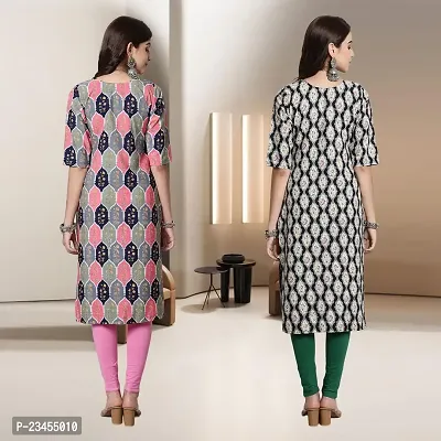 Fancy Rayon Kurtis For Women Pack Of 2-thumb2