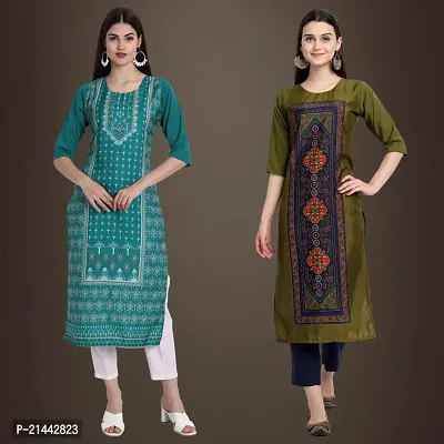 Fancy Crepe Kurtis for Women Pack Of 2