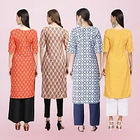 Women Stylish Crepe Printed Straight Kurta-thumb1