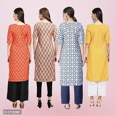 Women Stylish Crepe Printed Straight Kurta-thumb2