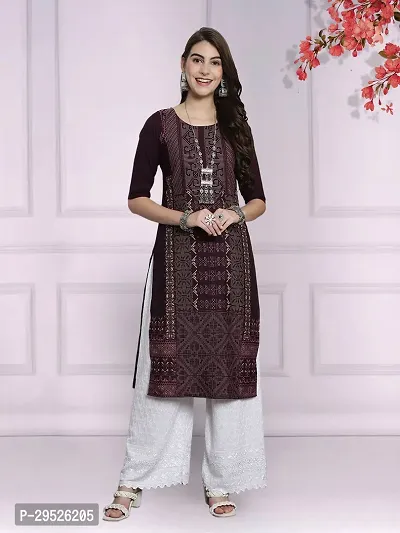 Stylish Multicoloured Crepe Stitched Kurta For Women Combo Of 2-thumb2