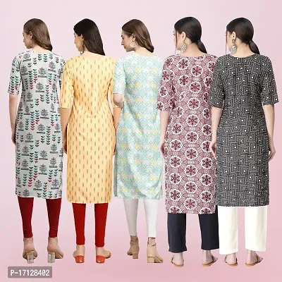 Women Stylish Crepe Printed Straight Kurta-thumb2