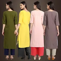 Fancy Crepe Kurtis for Women Pack Of 4-thumb1