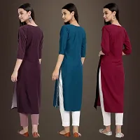 Fancy Crepe Kurtis for Women Pack Of 3-thumb1