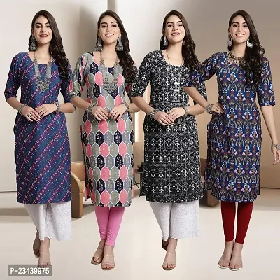 Fancy Crepe Kurtis for Women Pack Of 4