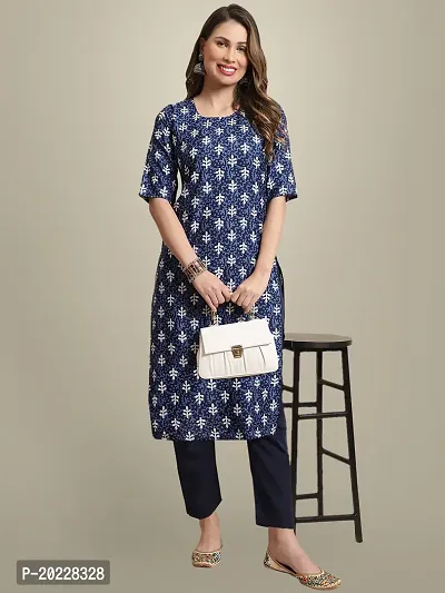 Stylish Crepe Printed Kurti For Women