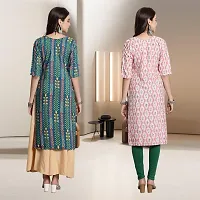 Fancy Rayon Kurtis For Women Pack Of 2-thumb1