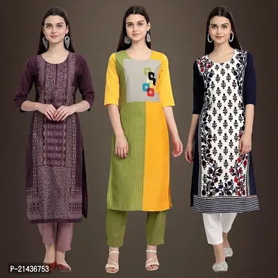 Fancy Crepe Kurtis for Women Pack Of 3