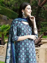 Fancy Cotton Blend Kurta Bottom And Dupatta Set For Women-thumb3