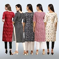 Women Stylish Crepe Printed Staright Kurta-thumb1