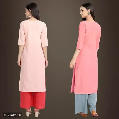 Fancy Crepe Kurtis for Women Pack Of 2-thumb2