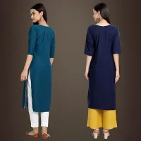 Fancy Crepe Kurtis for Women Pack Of 2-thumb1