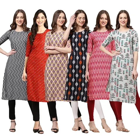 Gorgeous Straight Crepe Kurta For Women Combo Pack Of