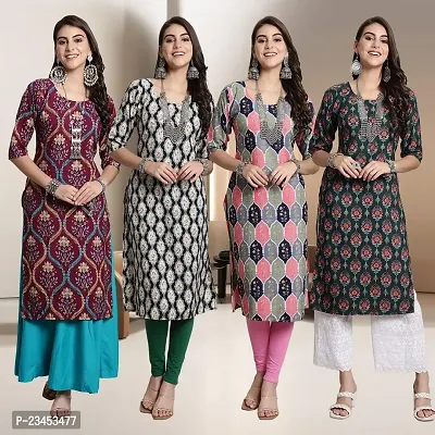 Fancy Crepe Kurtis for Women Pack Of 4