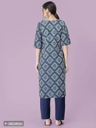 New Stylish Crepe Printed Kurta Set For Women-thumb2