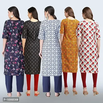 Women Stylish Crepe Printed Staright Kurta-thumb2