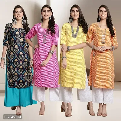 Fancy Crepe Kurtis for Women Pack Of 4-thumb0