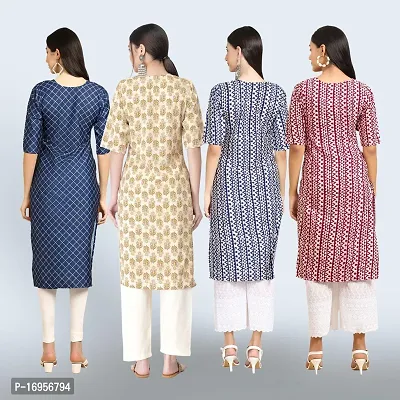 Women Stylish Crepe Straight Kurta-thumb2