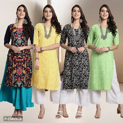 Fancy Crepe Kurtis for Women Pack Of 4