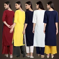 Fancy Crepe Kurtis For Women Pack Of 5-thumb1