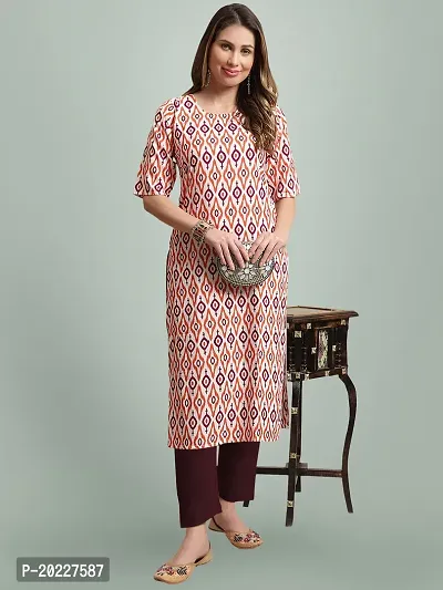 New Stylish Crepe Printed Kurti For Women