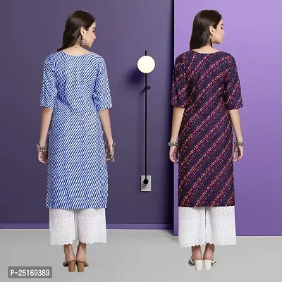 Fancy Crepe Kurtas For Women Pack Of 2-thumb2