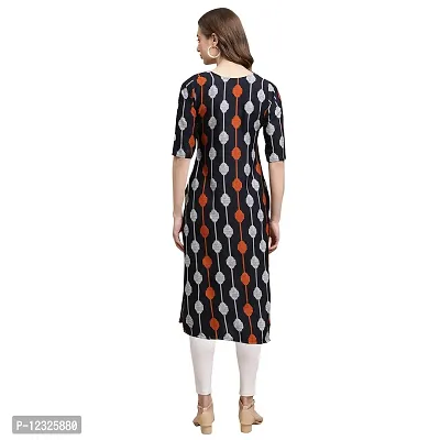 Straight Multicoloured Printed Crepe Kurta Pack Of 2-thumb2