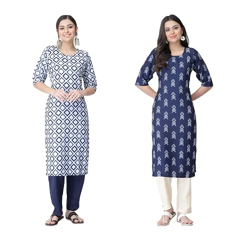 Classic Crepe Kurtis For Women Combo Pack Of 2