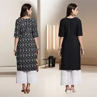 Fancy Rayon Kurtis For Women Pack Of 2-thumb1