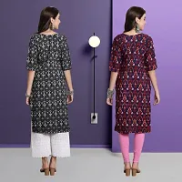 Fancy Crepe Kurtas For Women Pack Of 2-thumb1