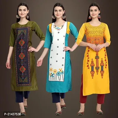 Fancy Crepe Kurtis for Women Pack Of 3