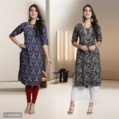 Fancy Rayon Kurtis For Women Pack Of 2