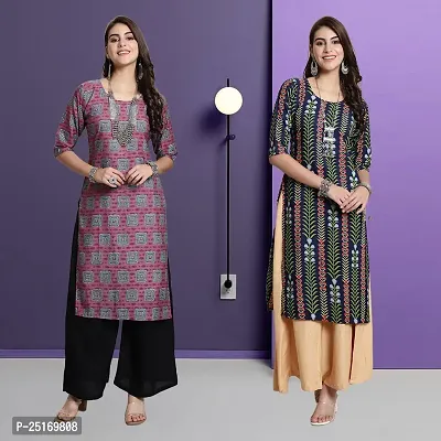 Fancy Crepe Kurtas For Women Pack Of 2