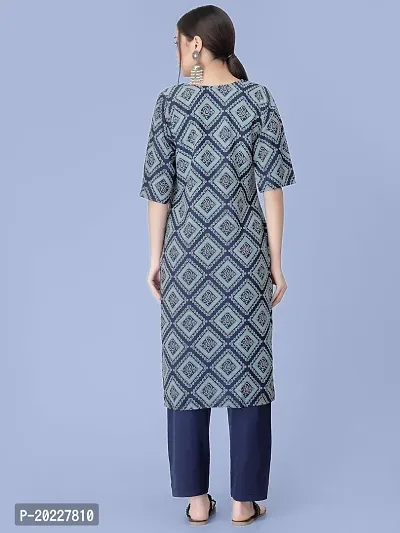 Amazing Crepe Printed Kurta Set For Women-thumb2