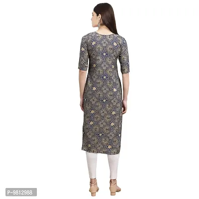 Women Crepe Digital Printed Straight Kurti Pack of 6-thumb5