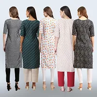 Women Stylish Crepe Printed Staright Kurta-thumb1